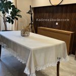 رومیزی مستطیل دور چین