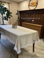 رومیزی مستطیل دور چین
