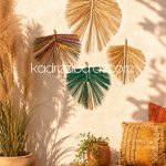 دیوار کوب حصیری
