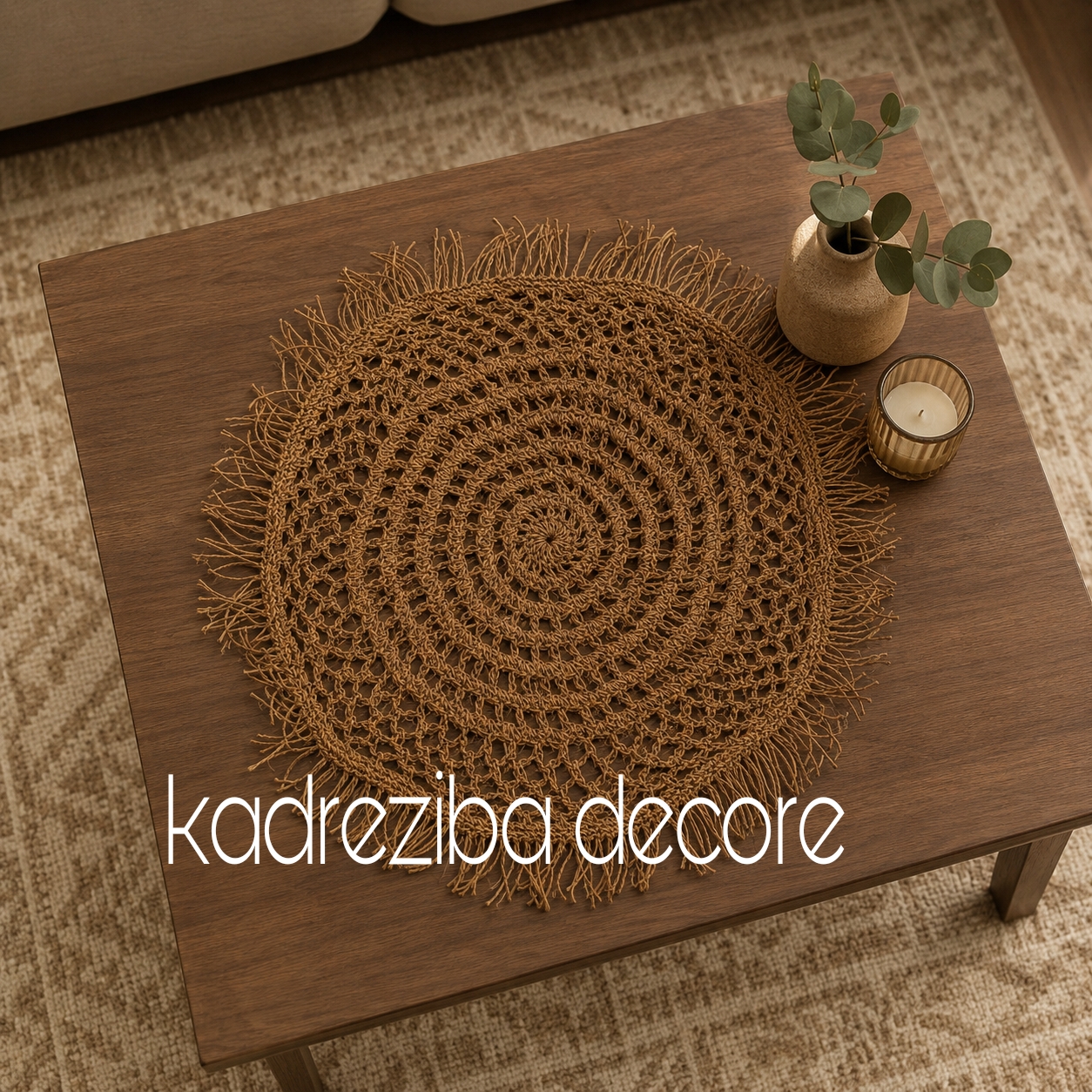 Picsart_26-06-11_17-30-10-857 رانر گرد حصیری رافیا - Image 1