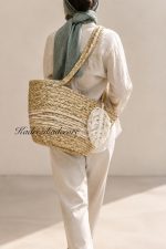 کیف حصیری برگ - Image 2