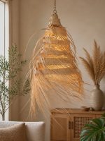 لوستر حصیری آبشاری مخروطی